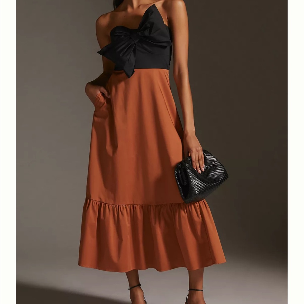 Bowtie Maxi Dress by Hutch at Anthropologie